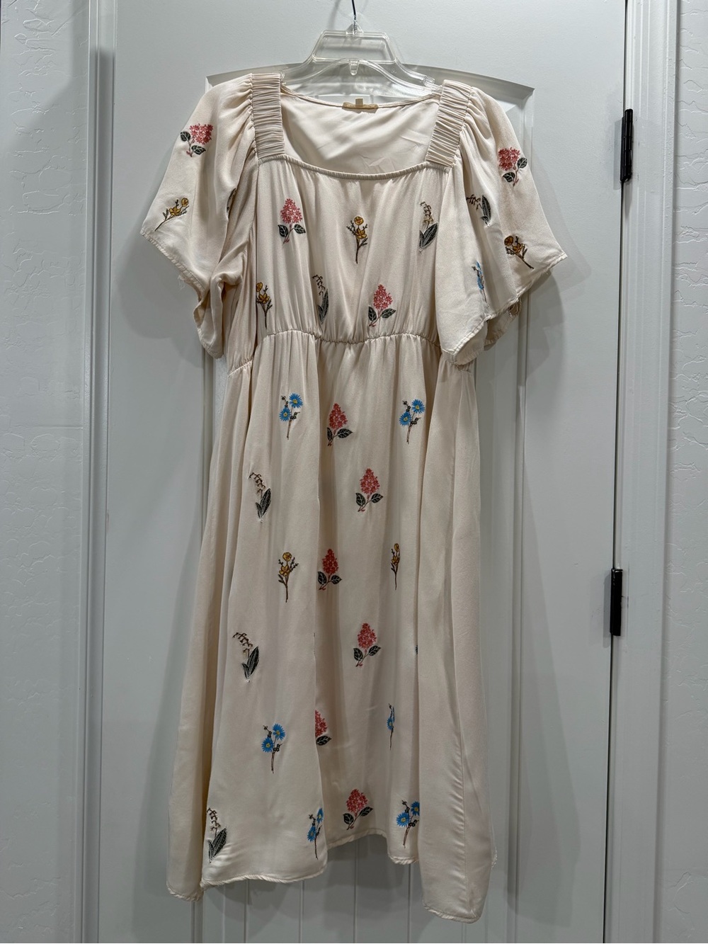 Tea n Rose Embroidered 100% Cotton Dress